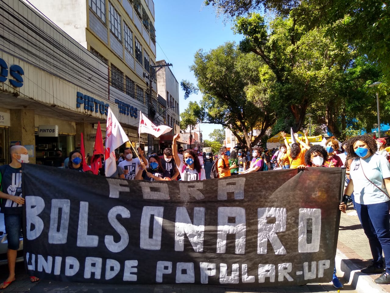 Protesto contra Bolsonaro realizado em Teresina
